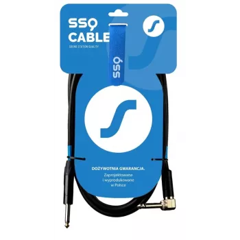 SSQ JMPJMK4 SS-1469 Cabo jack Mono - jack Mono (ângulo de 90 graus) 4 m Preto