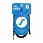 SSQ JSG5 - Cabo de áudio jack estéreo 3,5mm para 6,3mm, 5m, Preto