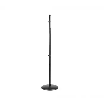 SSQ MS2 suporte de microfone reto - preto, 900-1600 mm, base redonda em ferro fundido