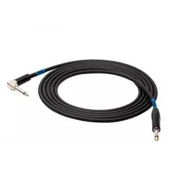 Cabo SSQ SS-1439 jack mono - jack mono (ângulo de 90 graus) 1 m preto
