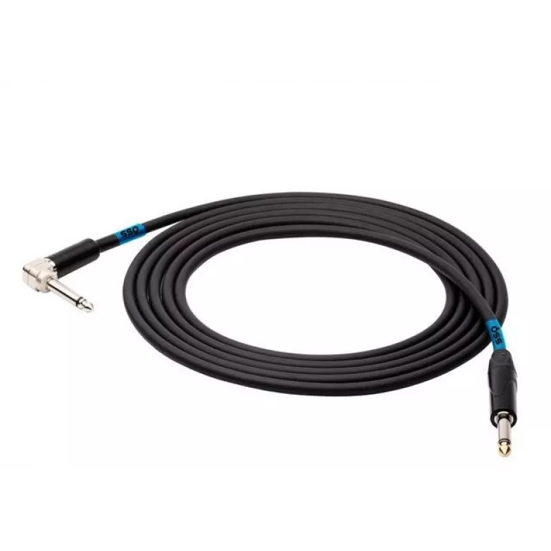 Cabo SSQ SS-1439 jack mono - jack mono (ângulo de 90 graus) 1 m preto