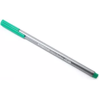 STAEDTLER triplus Fineliner 334-5 verde 0,3 mm forma triangular DRY SAFE lavável