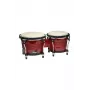 Bongos de madeira Stagg BW 200 CH com peles de pele natural e ferragens cromadas