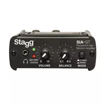 Amplificador de auscultadores estéreo Stagg SIA-ST de 4 canais