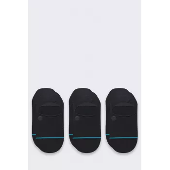 Meias de sapatilha Stance Icon No Show pack de 3 preto 3 pares