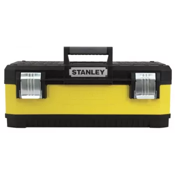 Stanley 1-95-614 Caixa de arrumação para peças pequenas/ferramentas, metal/plástico, preto/amarelo