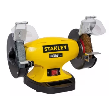 Máquina de rebarbar de bancada 2 em 1 STANLEY com disco de rebarbar e escova de arame SXGBP150E