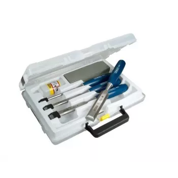 Stanley 5002 Series Conjunto de 6 formões de madeira em mala de plástico