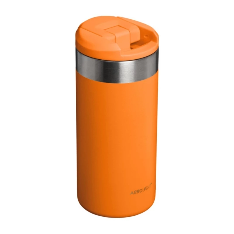 Caneca STANLEY AeroLight Transit 0,35L laranja, copo de viagem com isolamento a vácuo
