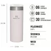 Stanley AeroLight Caneca de viagem 0,47L quartzo rosa metálico