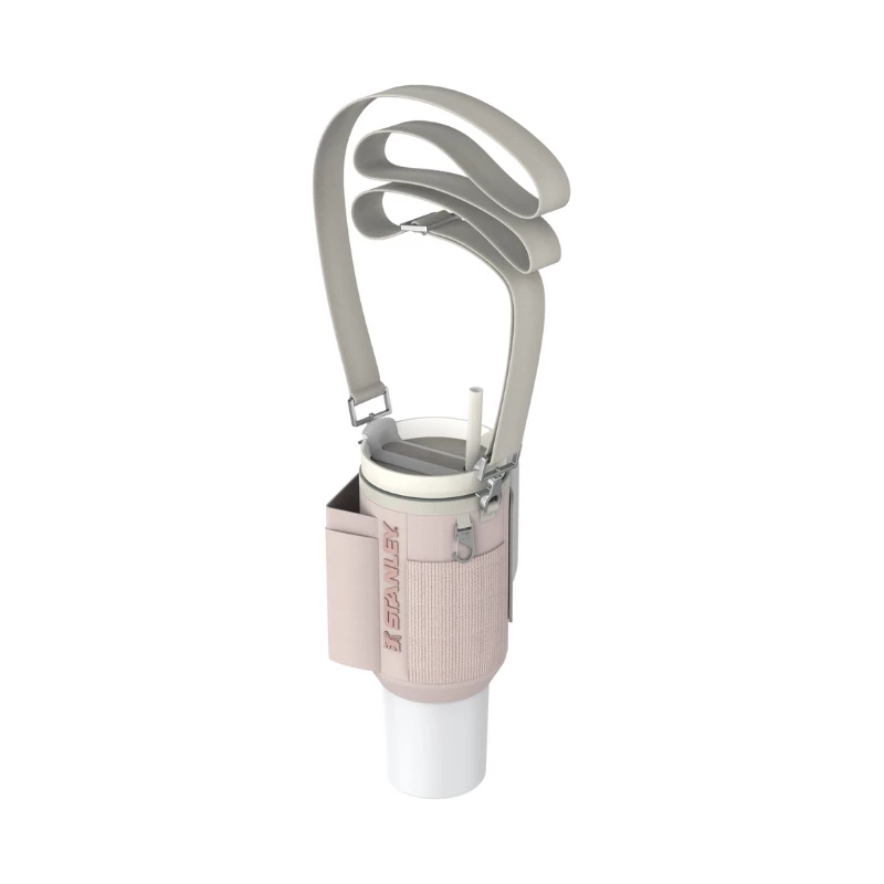 STANLEY All-Day Quencher Carry-All saco de transporte protetor para copo térmico com palhinha 1,18L, rosa-claro