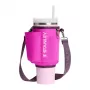 Saco de transporte para garrafa térmica com palhinha STANLEY The All-Day Quencher Carry-All 1,18L roxo