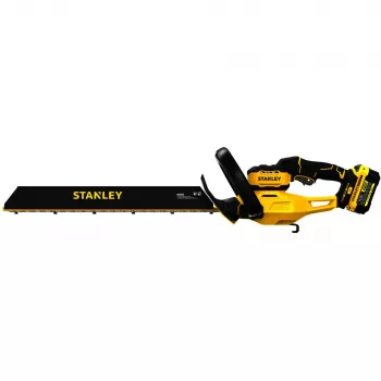 STANLEY Corta-Seves Elétrico a Bateria (STCHT8255M1-QW), 18V (preto/amarelo, bateria Li-Ion 4,0 Ah)