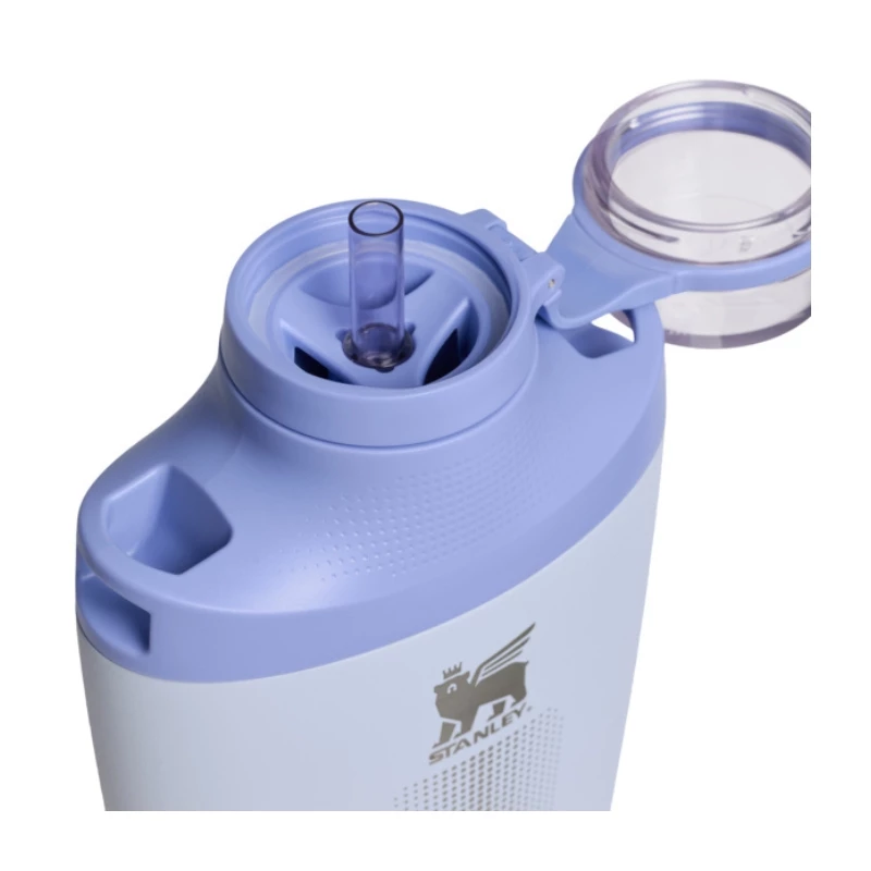 Garrafa isotérmica STANLEY Cross Bottle 0,68L com alça de ombro, azul-claro