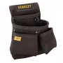 Bolsa de cinto Stanley FatMax com 3 compartimentos e suporte para fita métrica, preto/amarelo