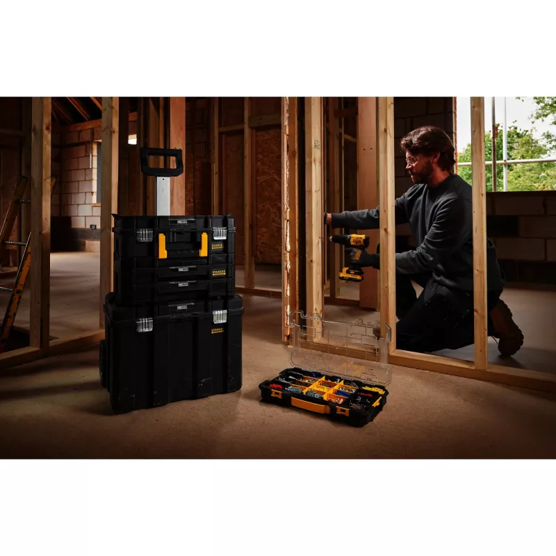 Stanley FatMax Pro-Stack FMST17838-1 Organizador Plano com 20 Compartimentos, Empilhável