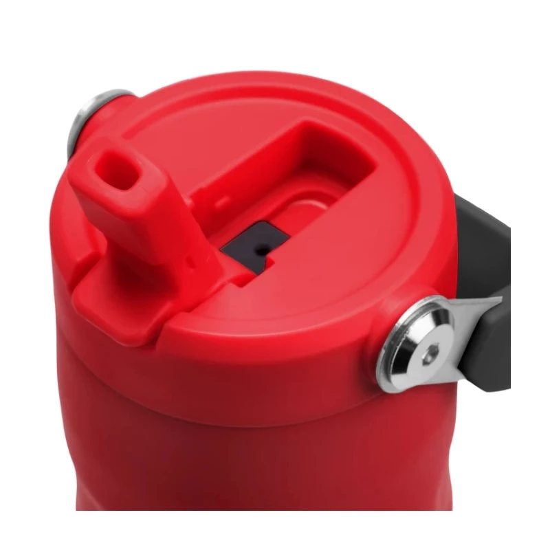 Garrafa térmica STANLEY IceFlow Bottle Flip Straw 2.0 0,47L vermelho-escuro com palhinha