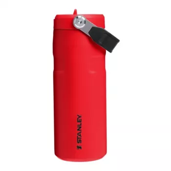 Garrafa térmica STANLEY IceFlow Bottle Flip Straw 2.0 0,47L vermelho-escuro com palhinha