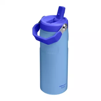 Garrafa térmica STANLEY IceFlow Bottle Flip Straw 2.0 0,47L azul-claro com palhinha