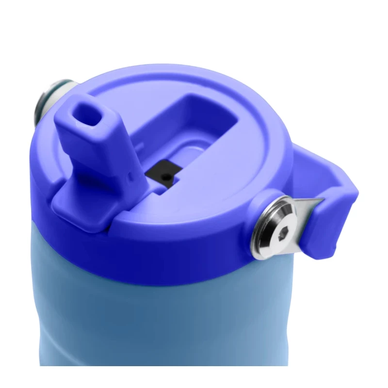 Garrafa térmica STANLEY IceFlow Bottle Flip Straw 2.0 0,47L azul-claro com palhinha