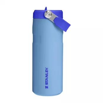 Garrafa térmica STANLEY IceFlow Bottle Flip Straw 2.0 0,47L azul-claro com palhinha