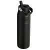 STANLEY IceFlow Bottle Flip Straw 2.0 1,06L garrafa térmica preta com palhinha