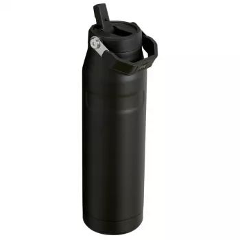 STANLEY IceFlow Bottle Flip Straw 2.0 1,06L garrafa térmica preta com palhinha