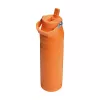 Garrafa térmica STANLEY IceFlow Bottle Flip Straw 2.0 1,06L laranja - tampa com palhinha flip à prova de fugas, garrafa térmica de aço inoxidável com isolamento a vácuo de parede dupla