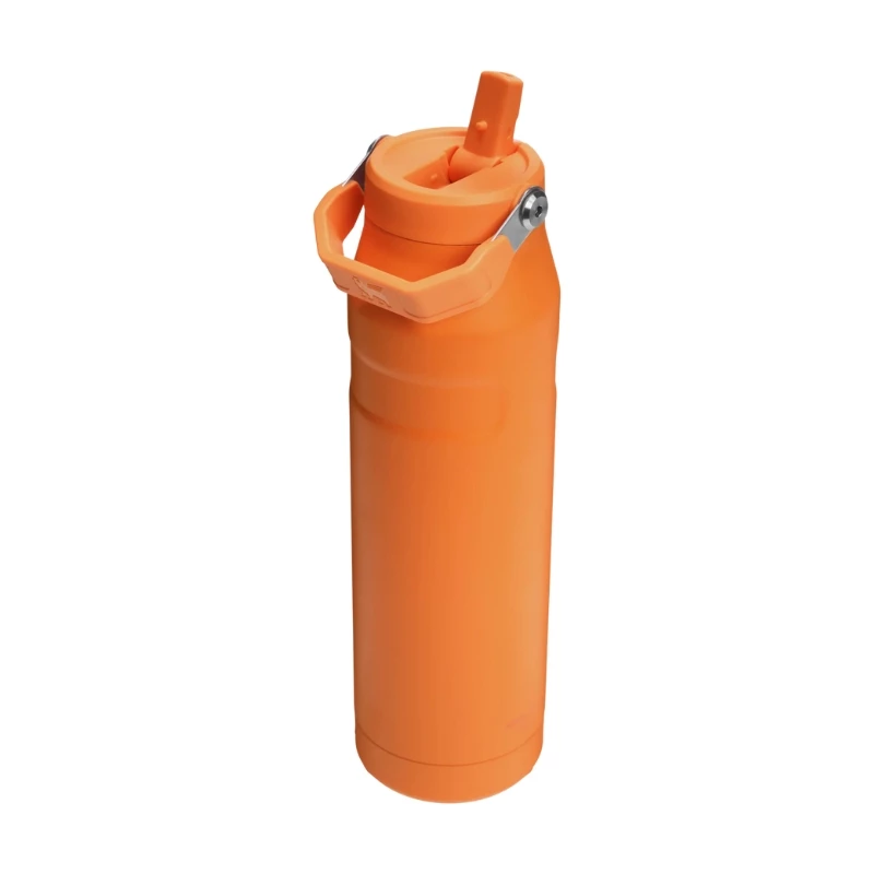 Garrafa térmica STANLEY IceFlow Bottle Flip Straw 2.0 1,06L laranja - tampa com palhinha flip à prova de fugas, garrafa térmica de aço inoxidável com isolamento a vácuo de parede dupla