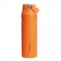 Garrafa térmica STANLEY IceFlow Bottle Flip Straw 2.0 1,06L laranja - tampa com palhinha flip à prova de fugas, garrafa térmica de aço inoxidável com isolamento a vácuo de parede dupla