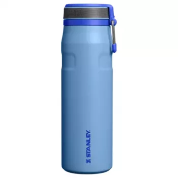 Garrafa de água em aço inoxidável com isolamento a vácuo e palhinha STANLEY IceFlow Bottle Twist Flip 0,71L azul-claro