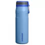 Garrafa de água em aço inoxidável com isolamento a vácuo e palhinha STANLEY IceFlow Bottle Twist Flip 0,71L azul-claro