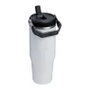 Caneca STANLEY IceFlow Flip Straw 2.0 0,89L branco-giz