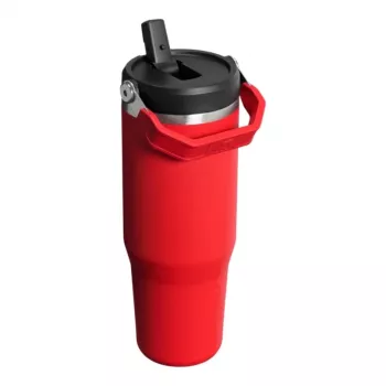 Caneca térmica STANLEY IceFlow Flip Straw 2.0 0,89L vermelho-escuro