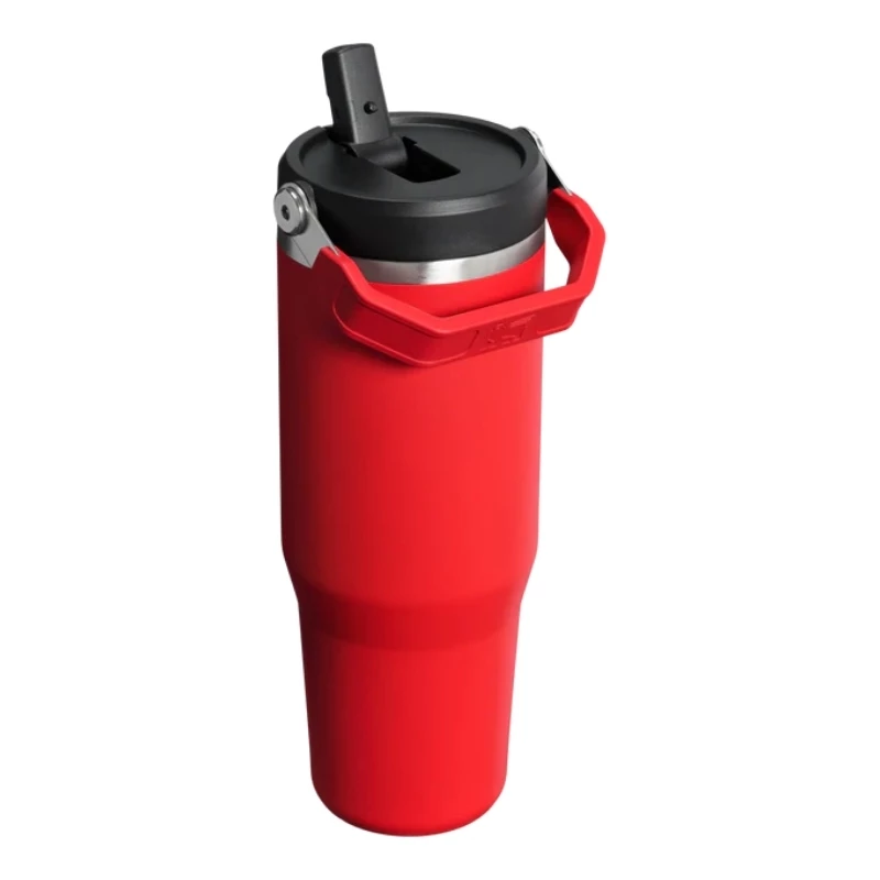 Caneca térmica STANLEY IceFlow Flip Straw 2.0 0,89L vermelho-escuro
