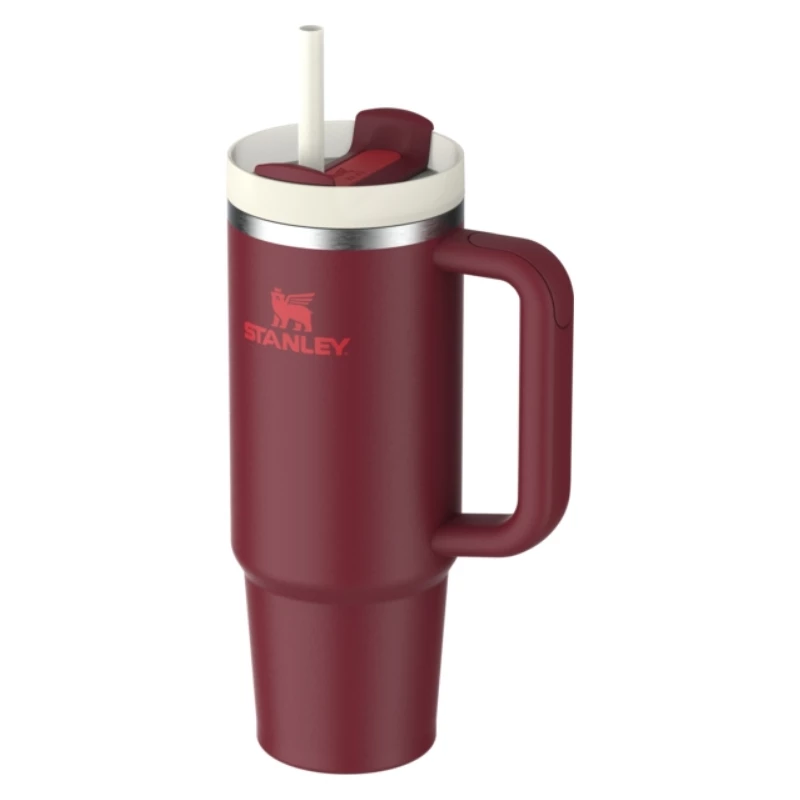 Copo STANLEY Quencher H2.0 FlowState 0,89L vermelho-escuro com palhinha