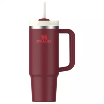 Copo STANLEY Quencher H2.0 FlowState 0,89L vermelho-escuro com palhinha