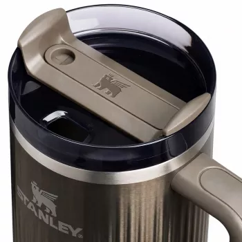 Copo térmico STANLEY Quencher H2.O Fluted 1,18 l GunMetal Shine