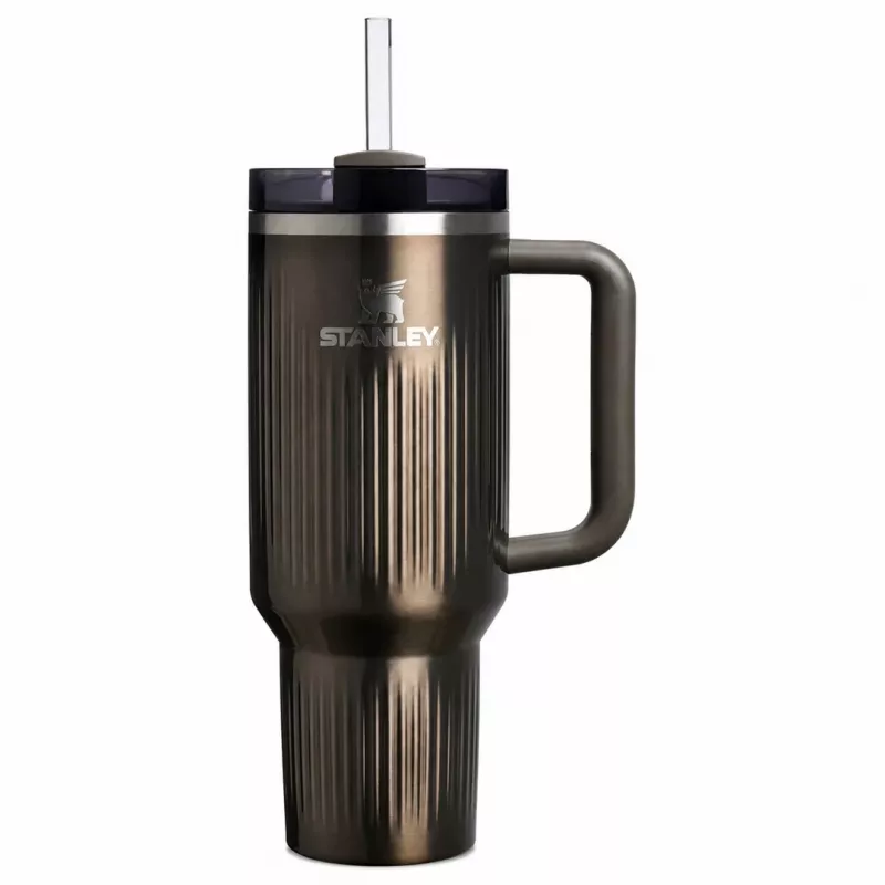 Copo térmico STANLEY Quencher H2.O Fluted 1,18 l GunMetal Shine