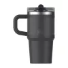 Copo térmico STANLEY Quencher ProTour Flip Straw 0,59L preto com palhinha