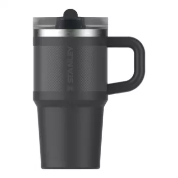 Copo térmico STANLEY Quencher ProTour Flip Straw 0,59L preto com palhinha