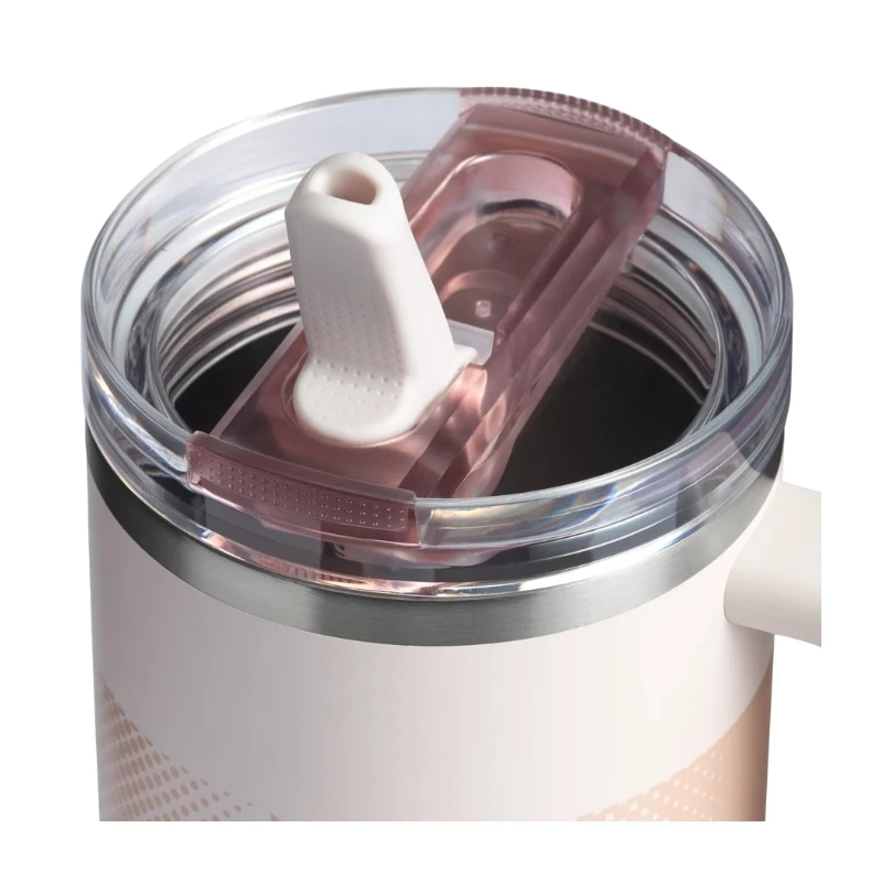 Caneca térmica STANLEY Quencher ProTour Flip Straw Tumbler 1,18L rosa-claro com palhinha