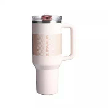 Caneca térmica STANLEY Quencher ProTour Flip Straw Tumbler 1,18L rosa-claro com palhinha