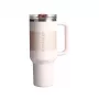 Caneca térmica STANLEY Quencher ProTour Flip Straw Tumbler 1,18L rosa-claro com palhinha