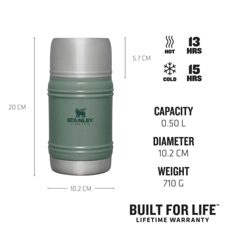 STANLEY recipiente térmico The Artisan 0,5L verde