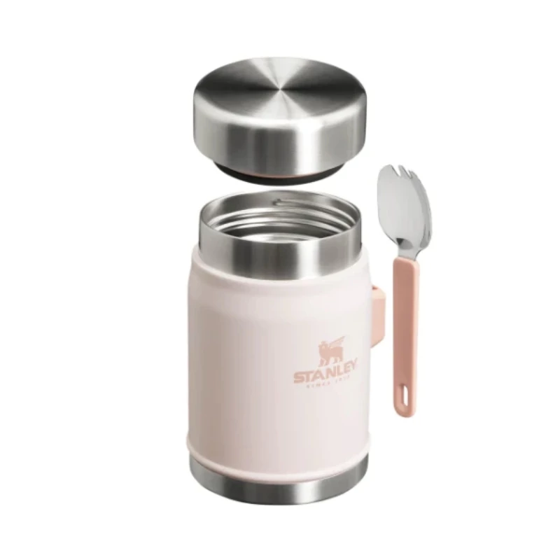 Recipiente térmico STANLEY The Legendary Food Jar + Spork 0,4L rosa-claro