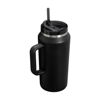 Copo STANLEY The Quencher H2.0 FlowState 1,9L preto com palhinha