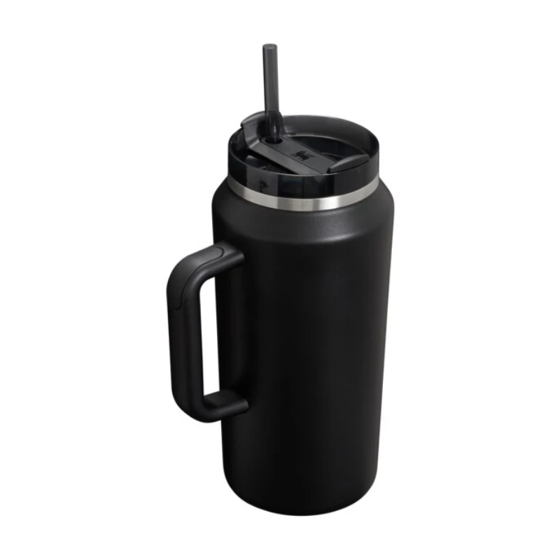 Copo STANLEY The Quencher H2.0 FlowState 1,9L preto com palhinha
