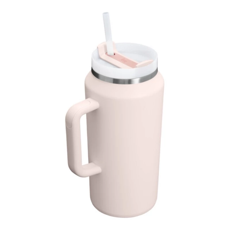 Copo STANLEY The Quencher H2.0 FlowState com palhinha 1,9L rosa-claro