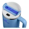 Caneca STANLEY The Quencher H2.O FlowState Tumbler 1,18L azul-claro com palhinha